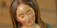 Restauración de "Virgen con el niño" de "La Roldana" (convento de San Antón de Granada).